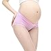 Uniwit 4 Pack Cotton Soft Maternity Pregnant Mother Panties Lingerie Briefs Low-Waist Underwear Underpants, (pink/Rose Red/Green/Blue),Label XL / US M