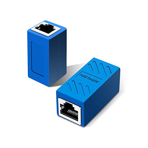 Network Coupler, Ethernet Cable Extender Female to Female, Cat6 Inline Couplerin, Cat5 Connectors, for Cat7/Cat6/Cat5/Cat5e Ethernet Extension Cable (6Pack Blue) - Thumbnail 2