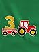 Tstars Farm Tractor 3rd Birthday Shirt - Cute Number 3 Construction Party Tee for Boys, Infants, and Toddler Kids 4T Navy