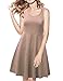 TWINTH Flared Dress Sleeveless Summer Beach Casual