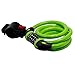 GoFriend Bike Lock High Security 5 Digit Resettable Combination Coiling Cable Lock Best for Bicycle Outdoors, 1.2mx12mm (Green)