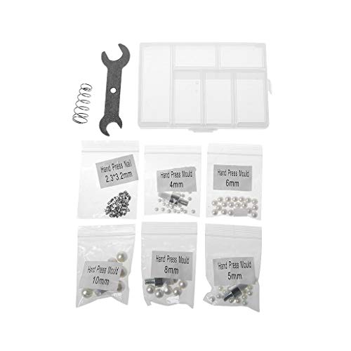 Peuriy 1 Set Manual Beading Machine Clothes Cap Pearl Bead Rivet Craft For DIY Repair Lace Knit Hat Hair Tools - Thumbnail 5