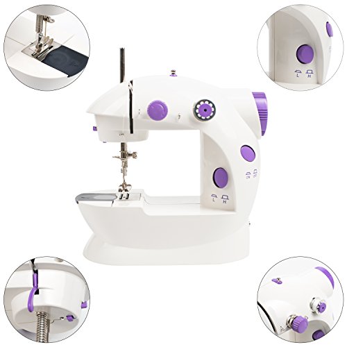 Portable Sewing Machine, Amado Professional Handheld Sewing Machine with Adjustable 2-Speed Double Thread