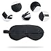 MYCARBON Real Silk Eye Mask Sleep Mask for Women Black Light Weight Travel Sleeping Mask Super Soft Eye Cover for Men and Kids