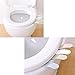 Cosmos Pack of 2 White Toilet Seat Pad Cover Lifter Lift Handle