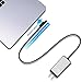 Ouweike ZSL060A Microsoft Surface Portable Mini Charger for Surface Pro 3 Pro 4 Pro 5 Surface Book & Surface Go, 65W 15V 4A Power Supply Adapter with 6.56ft Power Cord, Silver