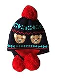 BuyHere Cute Cartoon Unisex Baby Bear Winter Beanies Knitting Wool Hat