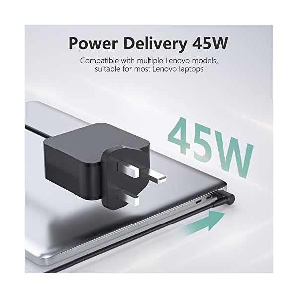 45W Laptop Charger for Lenovo IdeaPad 310 330S 320 330 110 110s 120s 130s 510 510s 520 710S 320-14IKB 330S-15ARR 330S-15IKB S145 V145 Flex 4/5/6/14iwl PA-1450-55LK ADL45WCD,lenovo ideapad charger - Image 4