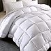 Exclusivo Mezcla Queen Size Down Alternative Comforter Quilted Duvet Insert with Corner Tabs for All Seasons - Soft,Lightweight and Machine Washable(88