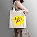 Luke's Diner (Gilmore Girls) - Natural Cotton Canvas Tote Bag 12 Oz (11”X14”X5”) Reusable Ideal for Groceries, Shopping, School and Office Use