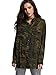 Escalier Women`s Button Down Shirt Long Sleeve Causal Military Camouflage Blouse With Pocket,Camouflage,Medium