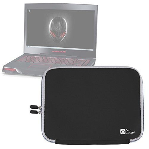 Splash Resistant Black Neoprene Laptop Case For Alienware M18x 18.4
