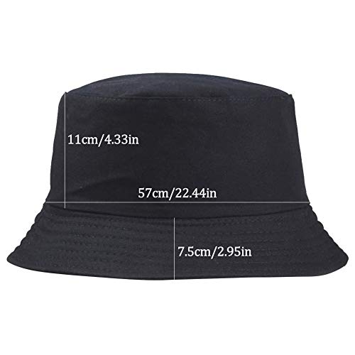 Fischerhüte,Unisex Anglerhut, Fischerhut Fischermütze Sonnenhut Bucket Hat Baumwolle Faltbar Wandern Reisen Schlapphut… – Bild 3