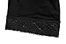 ZERDOCEAN Women's Plus Size Modal Capri Leggings Hem Lace Trim Black 1X