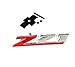 Yoaoo 1x OEM Red Grille Z71 Emblem Badge Compatible with Silverado 2500Hd 3500Hd Sierra Tahoe Chrome
