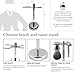 GBS Mens Premium Grooming Set - Ultimate Complete Kit - 5 Blade Compatible Manual Razor Long Horn Handle, Pure Badger Bristle Shave Brush, Brush & Razor Stand Holder - Enhanced Wet Shaving