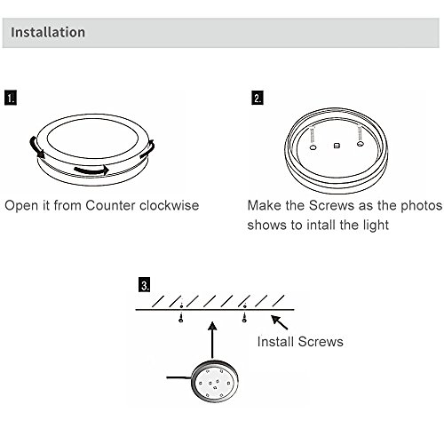 LED Cabinet Puck Lights Dimmable - Moobibear 2W 2040lm Under Cabinet Lighting Kit with 10 Levels Brightness Switch,12 Pack Warm White Under Counter Lighting for Kitchen Closet, All Accessories Include - Thumbnail 5