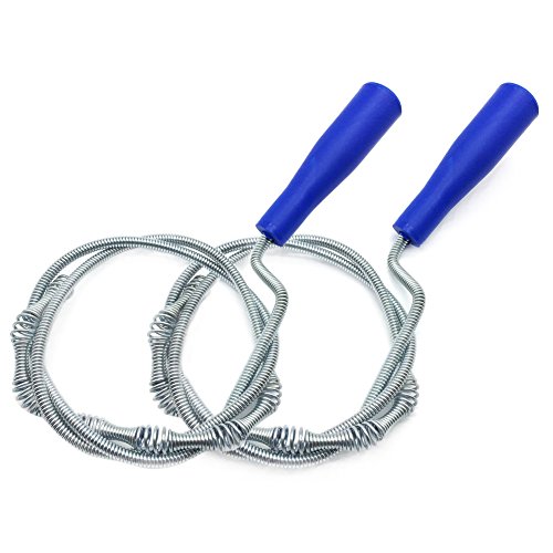 MIBOW Drain Snake Cleaner Drain Auger,Sink Dredge Pipeline Cleaner,Toilet,Clogged Drains, Dredge Pipe, Sewers ,Sink, Kitchen Sink Slow Drain Relief, 2PCS(28in&39.3in)