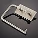 Kabter Toilet Paper Holder Wall Mount 3M Self Adhesive, Brushed Stainless Steel
