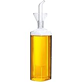 LandHope Oil Bottle Glass Olive Oil Dispenser Bottle Glass Cooking Oil Vinegar Measuring Dispenser With Spout for Kitchen and BBQ (500 ml/17 oz)