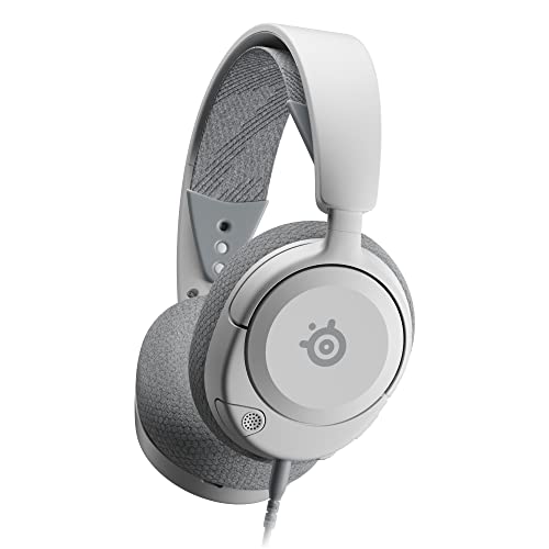 Arctis Nova 1 - Casque de jeu multi-système — Hi-Fi avec pilotes — Son Spatial à 360° — Coussinets d’Oreille à Mousse à Mémoire — Microphone antibruit — PC, PS5, PS4, Switch, Xbox - Blanc
