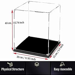 BOOVAX Display Case - Acrylic Clear Display Box for