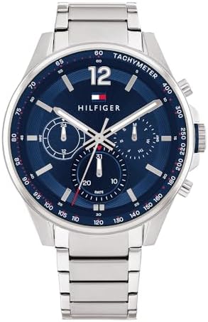 Tommy Hilfiger Men's Blue Dial Stainless Steel Watch 1791973