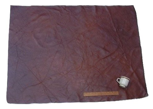 Upholstery Leather Piece Cowhide Dark Brown Light Weight 36 X 48 Inches 12 SF