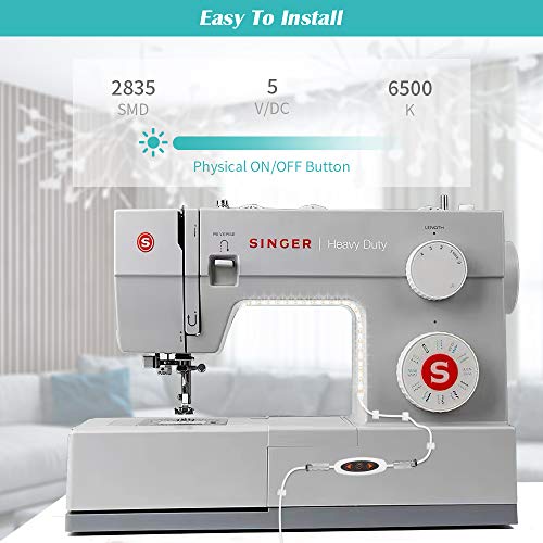 Doukey Sewing Machine LED Lighting Strip Sewing Light Strip Dimmable