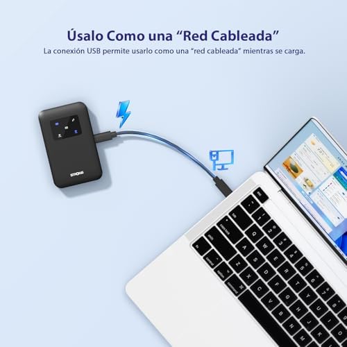 4G+ AIRSPOT 510 Router WiFi 4G+ Portátil con SIM, CAT6 300 Mbps
