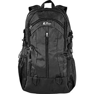 [ラドウェザー] リュック メンズ レディース 撥水・防汚 リュックサック 通勤 通学 登山 USB充電ポート付き (ブラック)