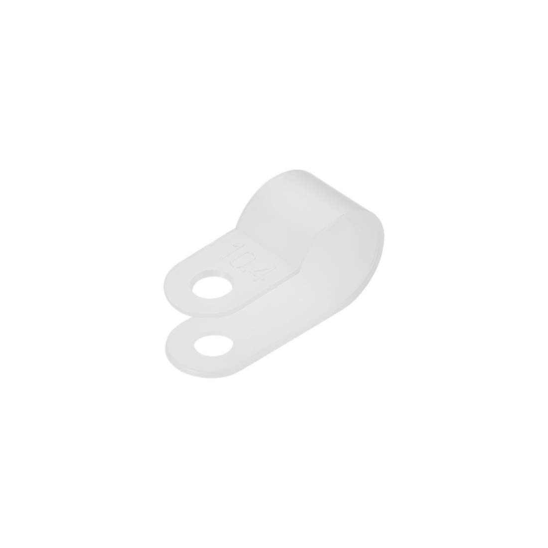 sourcing map Cable Clips R Type Clamp Fastener 10.4mm for Home Office Cords Management White 50Pcs
