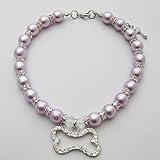 PETFAVORITES Crystal Dog Pearls Necklace Jewelry