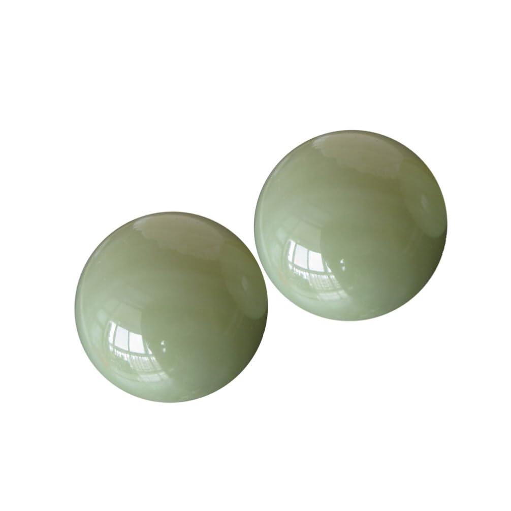 LIOOBO 2pcs Afghanistan Jade Baoding Ball Chinese Hand Exercise Balls Massage Health Stress Balls