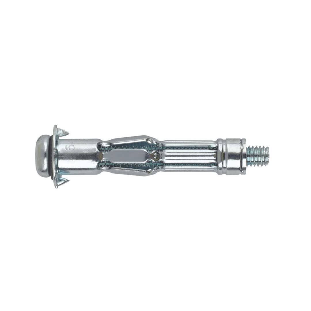 INDEX Fixing Systems INCO438 [IN-CO] Indemoll anchor for fixing to hollow elements. With 47 Ø8 screw, Zinc plated, M4 x 47 mm, diameter 8 mm, set of 100 pieces