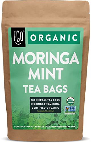 Moringa Mint Tea Bags | 100 Bags | by FGO