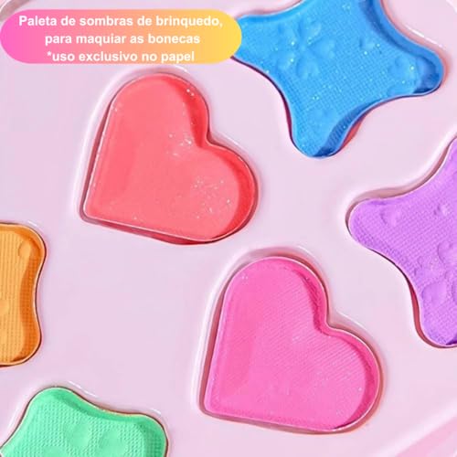 Maleta de Atividades Infantil Princesas – Pintar, Decorar e Brincar com Adesivos e Pedrinhas | Brinquedo Educativo e Criativo para Meninas | Presente para Crianças e Natal