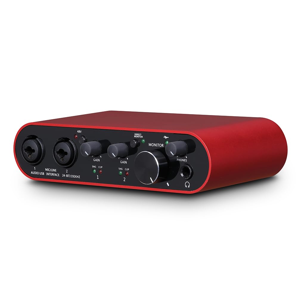 Photo 1 of BOMGE USB Audio Interface SOLO with XLR/48V Phantom Power,32Bit/192kHz High-Fidelity, for Studio Audio Mixer Interface for Guitarist, Vocalist, Podcaster, Producer, Plug and Play (22S)