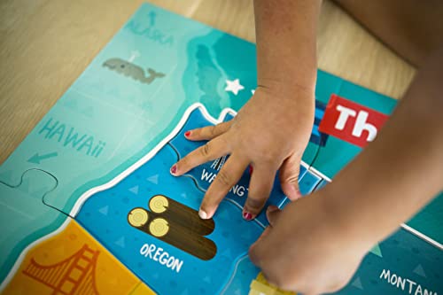 Chuckle & Roar - USA Map Puzzle - Engaging and