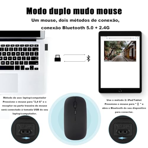 Capa + Teclado Bluetooth + Mouse Para Samsung Galaxy Tab A9+(2023) / A11+ (2025)