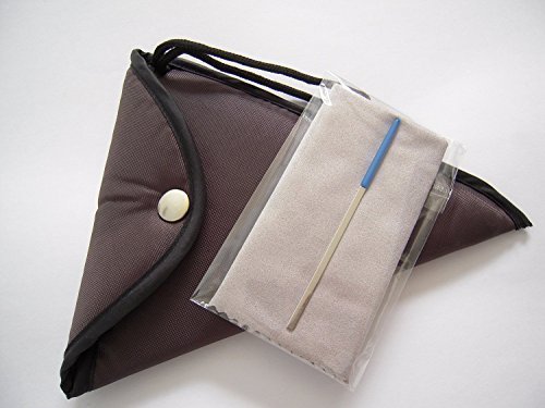 Brown Padded Ocarina Bag for 12 Holes Alto C Ceramic Ocarina - Large