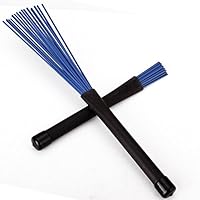 Andosange 1 Pair Jazz Drum Brushes Retractable Drum Sticks 32cm