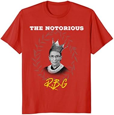 Mens Notorious RBG Ruth Bader Ginsburg Supreme Court Justice Tee Large Red