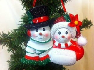 Snowman Couple Ornament