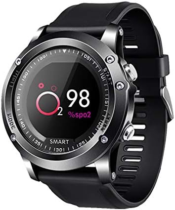 Walkretynbe Fitness Tracker, Fashion Waterproof Heart Rate Blood Oxygen Monitor Bluetooth Smart Watch Sport Bracelet Black