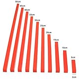 DANNI Wood Montessori Math Toys Red Rods Length 5-50cm Number Rods Math Toy Early Learning Educational Christmas