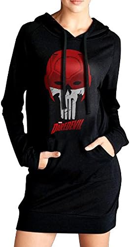 Women's Printed Daredevil Mask Hoodie.