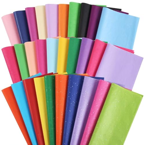 3 Otters Tissue Paper 150 Sheets, 14 X 20 inch 30 Colors