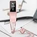 Wearlizer Compatible with Alta and Alta hr Bands for Women Bracelet Metal Silver Rose Gold Black Pink Metal Replacement Wrist Band Accessories Straps Bangle (Pink Gold)