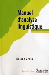 Manuel d'analyse linguistique